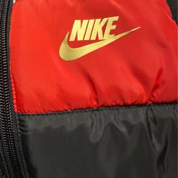 Nike Toddler Black/ Red/Gray Full Zip Puffer Vest - Picture 6 of 6